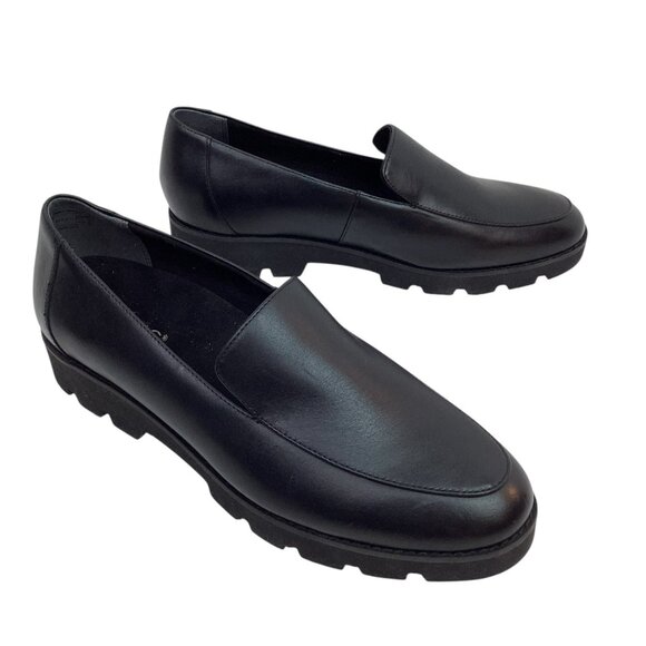 Vionic Kensley Womens 9.5 Black Leather Comfort Loafers - Picture 6 of 9
